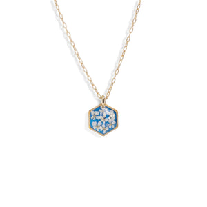 Small Hexagon Flower Necklace - Kate Koel