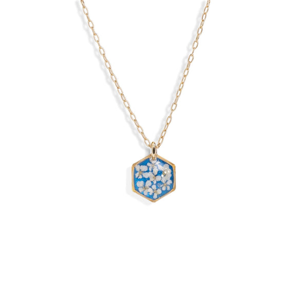 Small Hexagon Flower Necklace - Kate Koel