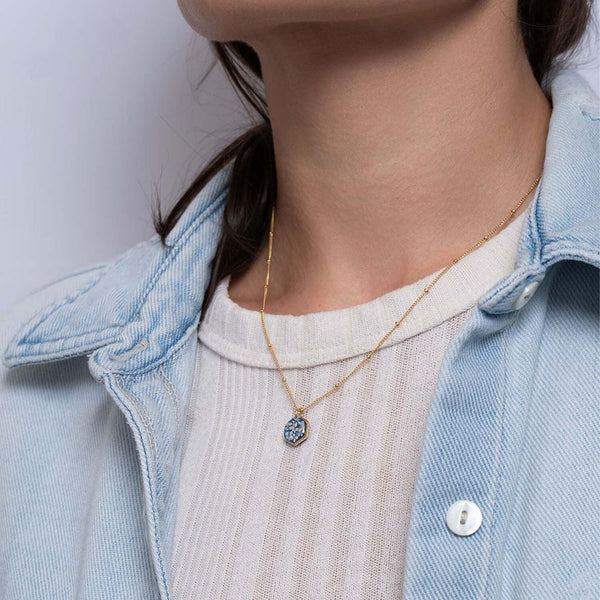Small Hexagon Flower Necklace - Kate Koel
