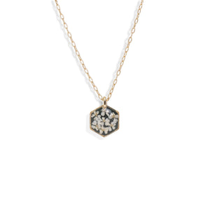 Small Hexagon Flower Necklace - Kate Koel