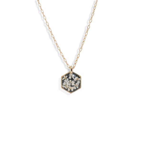 Small Hexagon Flower Necklace - Kate Koel