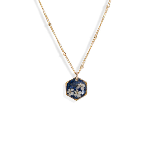 Small Hexagon Flower Necklace - Kate Koel
