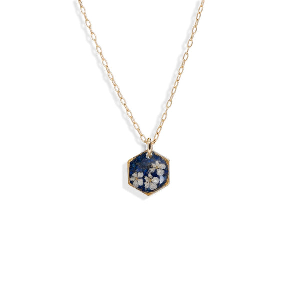 Small Hexagon Flower Necklace - Kate Koel
