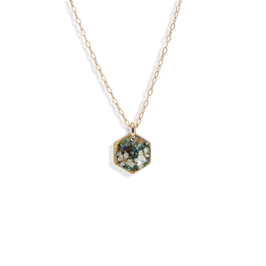 Small Hexagon Flower Necklace - Kate Koel