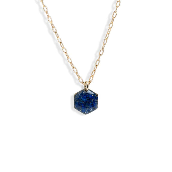 Small Hexagon Gem Necklace - Kate Koel