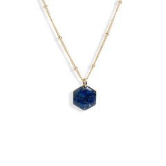 Small Hexagon Gem Necklace - Kate Koel