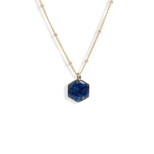 Small Hexagon Gem Necklace - Kate Koel