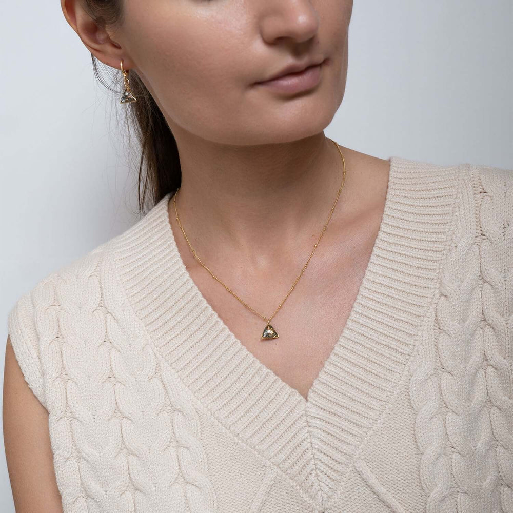 Small Triangle Fall Necklace - Kate Koel