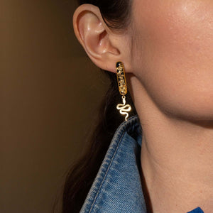 Snake Dangle Earrings - Kate Koel