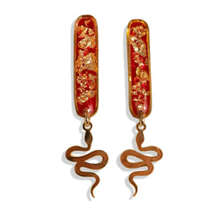 Snake Dangle Earrings - Kate Koel