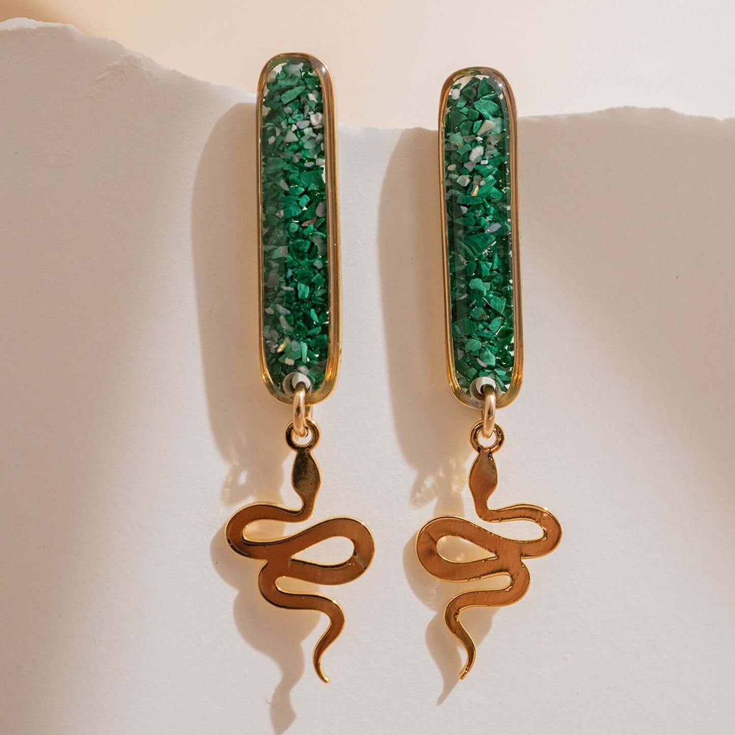 Snake Dangle Earrings - Kate Koel