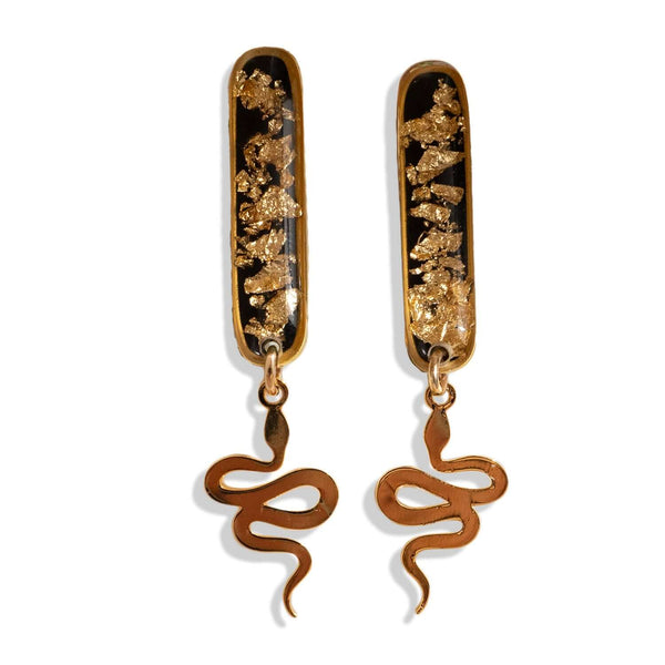 Snake Dangle Earrings - Kate Koel