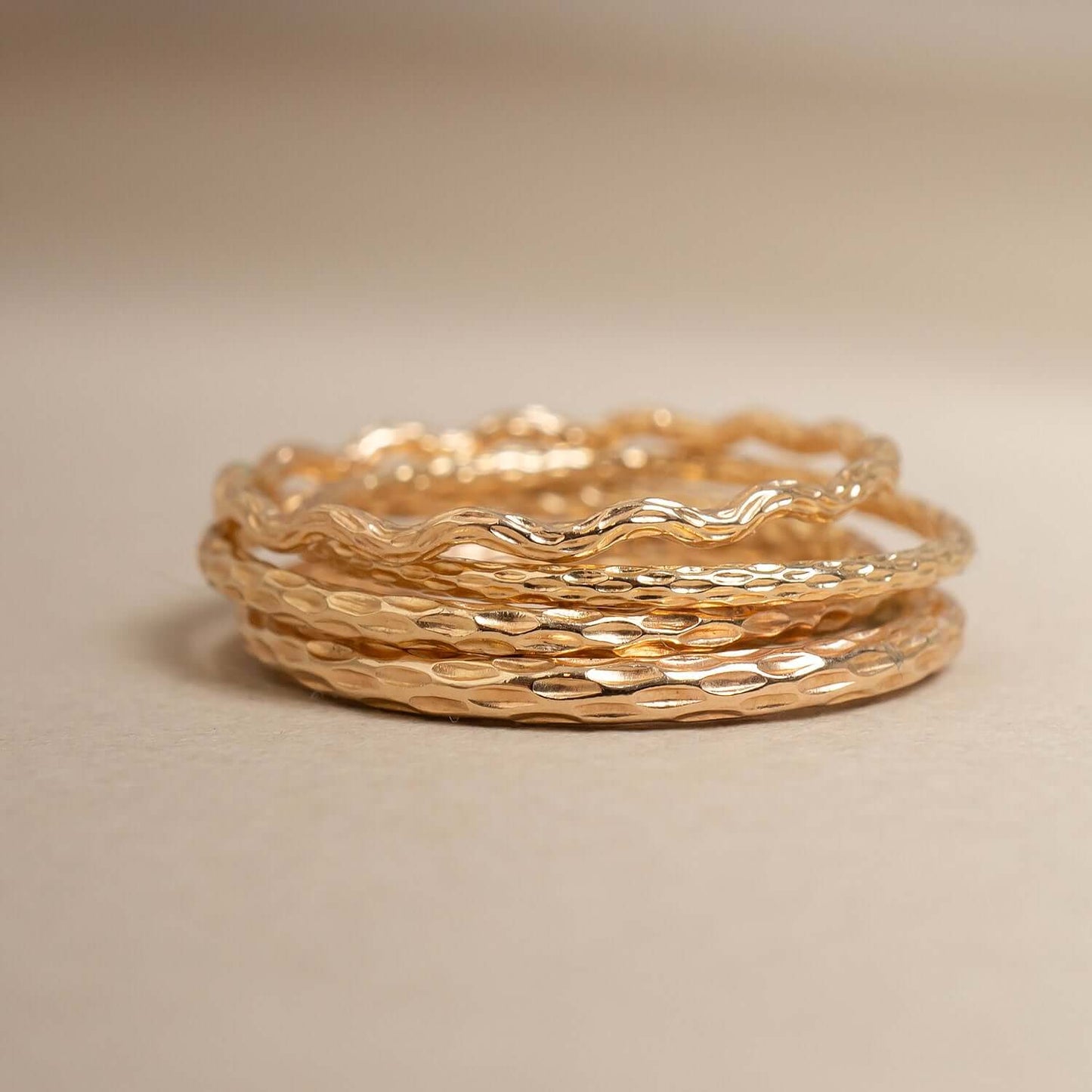 Snake Skin Textured Ring - Kate Koel