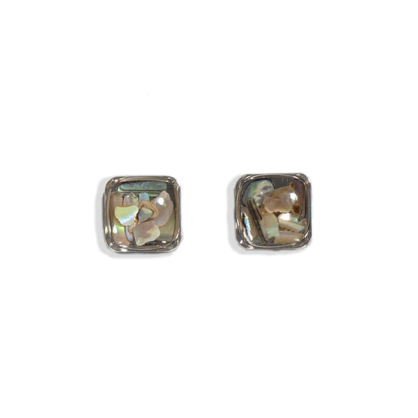 Square Abalone Studs - Kate Koel