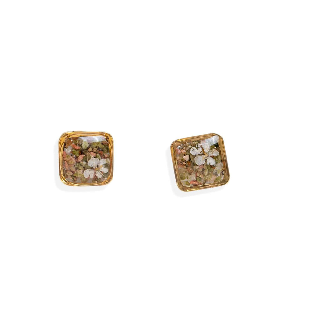Square Flower Earrings - Kate Koel