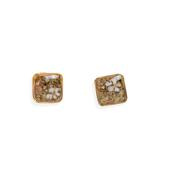 Square Flower Earrings - Kate Koel