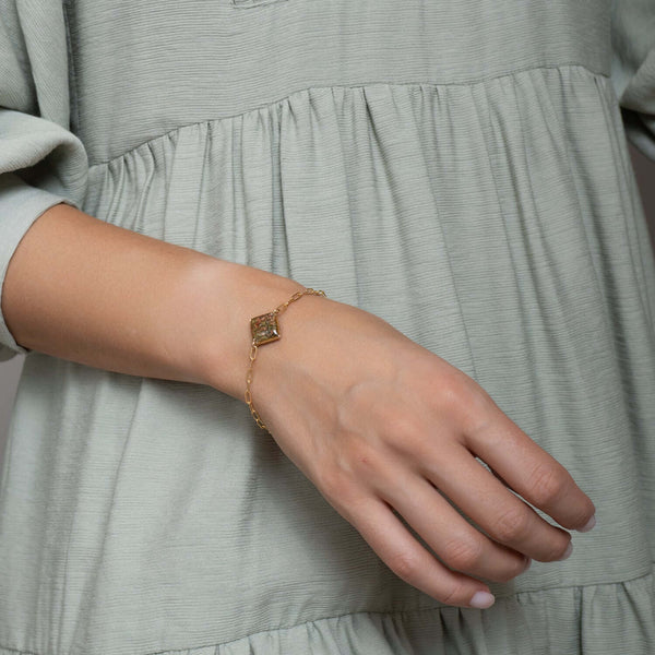 Square Gem Bracelet - Kate Koel