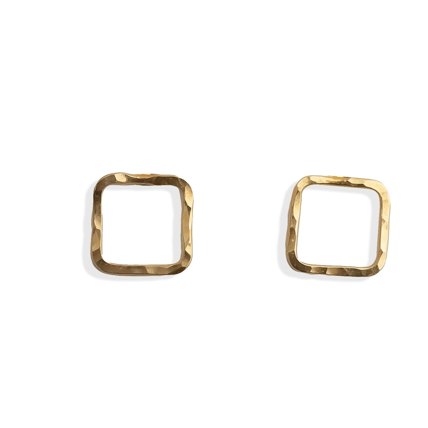 Open Square Stud Earrings