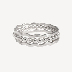 Stacking Gold Romantic Ring Set