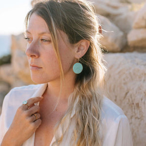 Statement Dangling Circle Earrings - Kate Koel