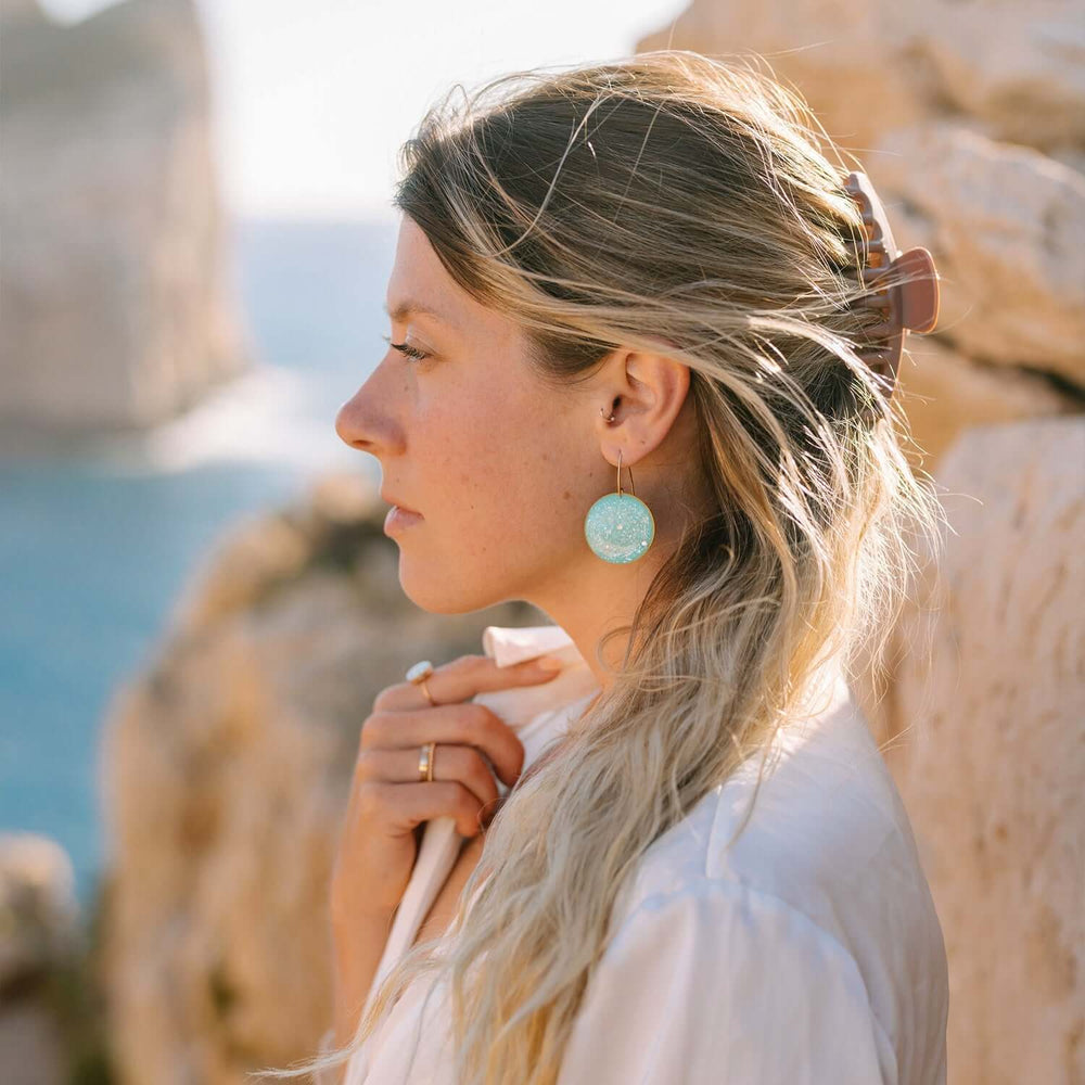 Statement Dangling Circle Earrings - Kate Koel