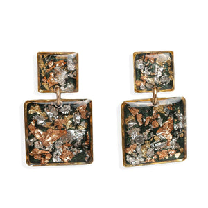 Statement Fall Square Earrings - Kate Koel