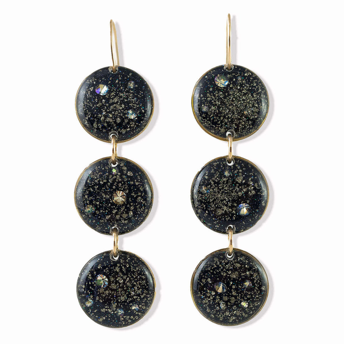 Statement Galaxy Round Earrings