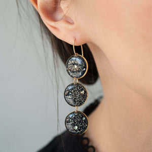 Statement Galaxy Round Earrings - Kate Koel
