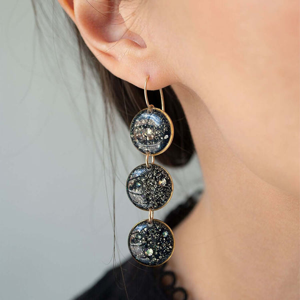 Statement Galaxy Round Earrings - Kate Koel