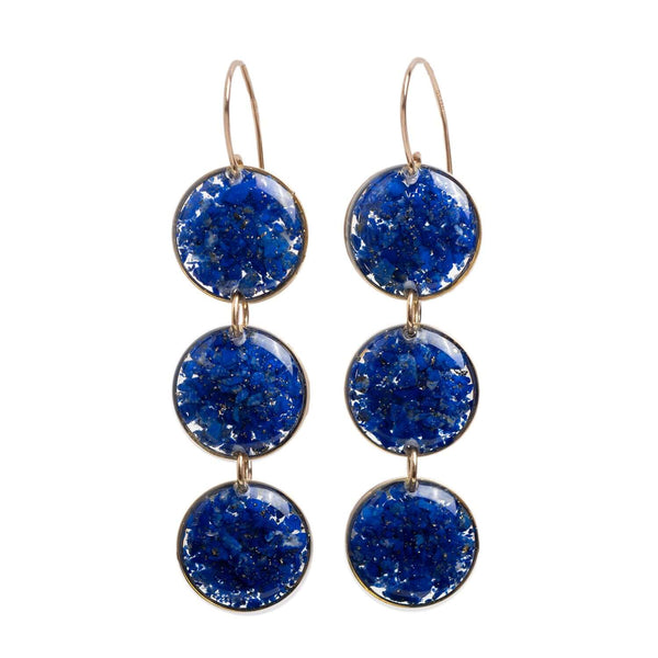 Statement Gem Round Earrings - Kate Koel