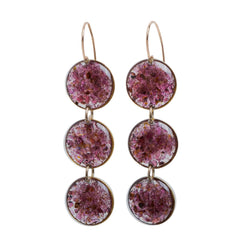 Statement Gem Round Earrings - Kate Koel