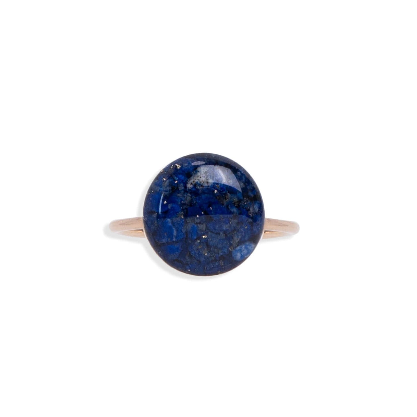 Statement Lapis Lazuli Round Ring - Kate Koel