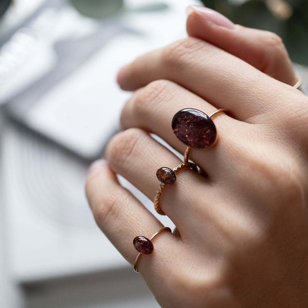 Statement Oval ring in Sterling Silver - Kate Koel