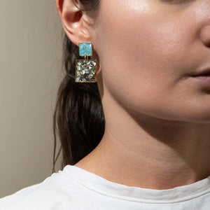 Statement Square Earrings - Kate Koel
