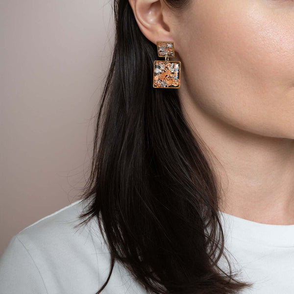 Statement Square Earrings - Kate Koel