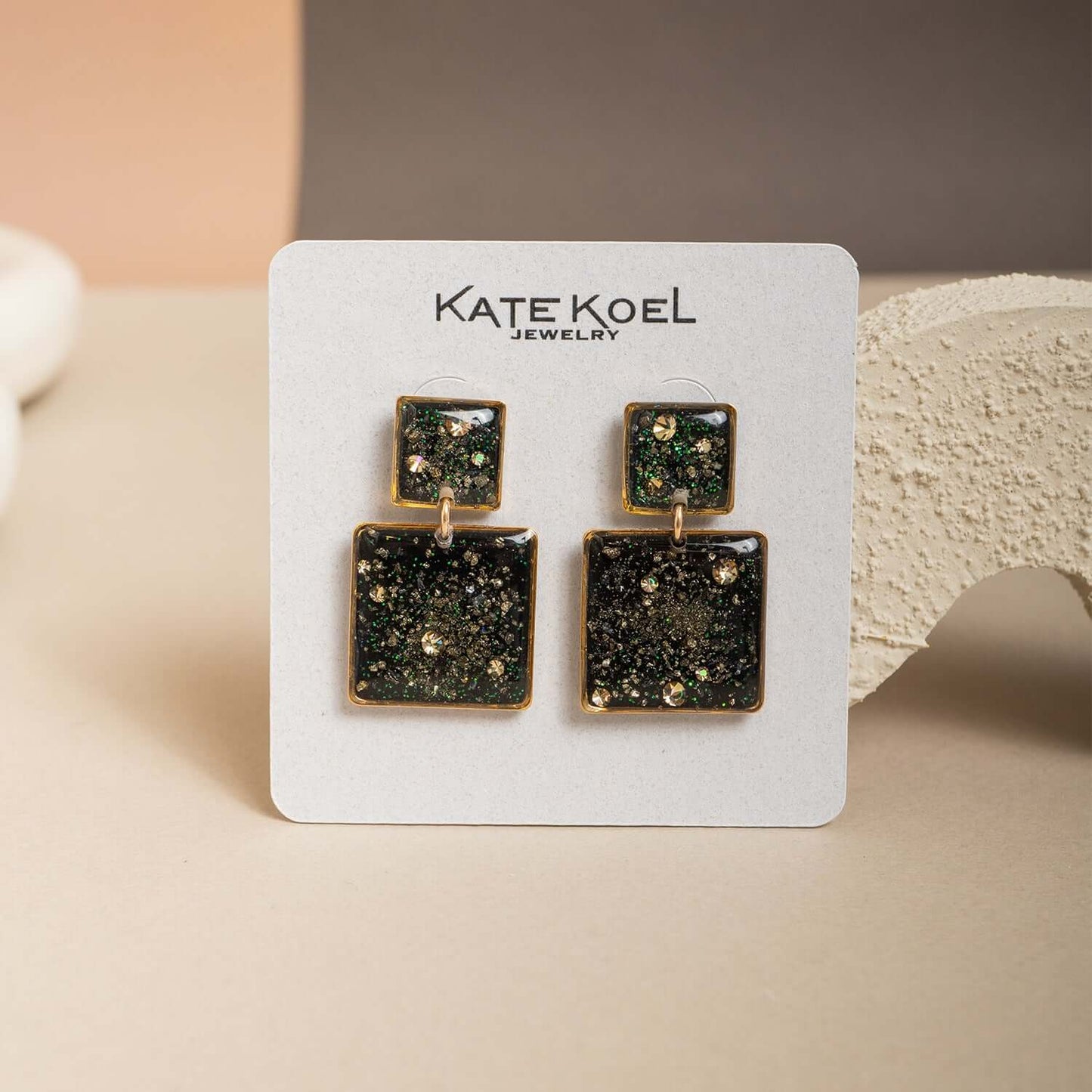 Statement Square Galaxy Earrings - Kate Koel