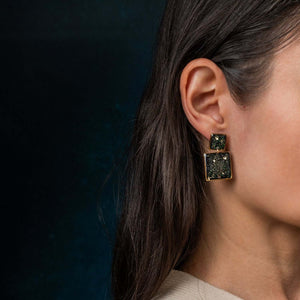 Statement Square Galaxy Earrings - Kate Koel