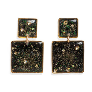 Statement Square Galaxy Earrings - Kate Koel