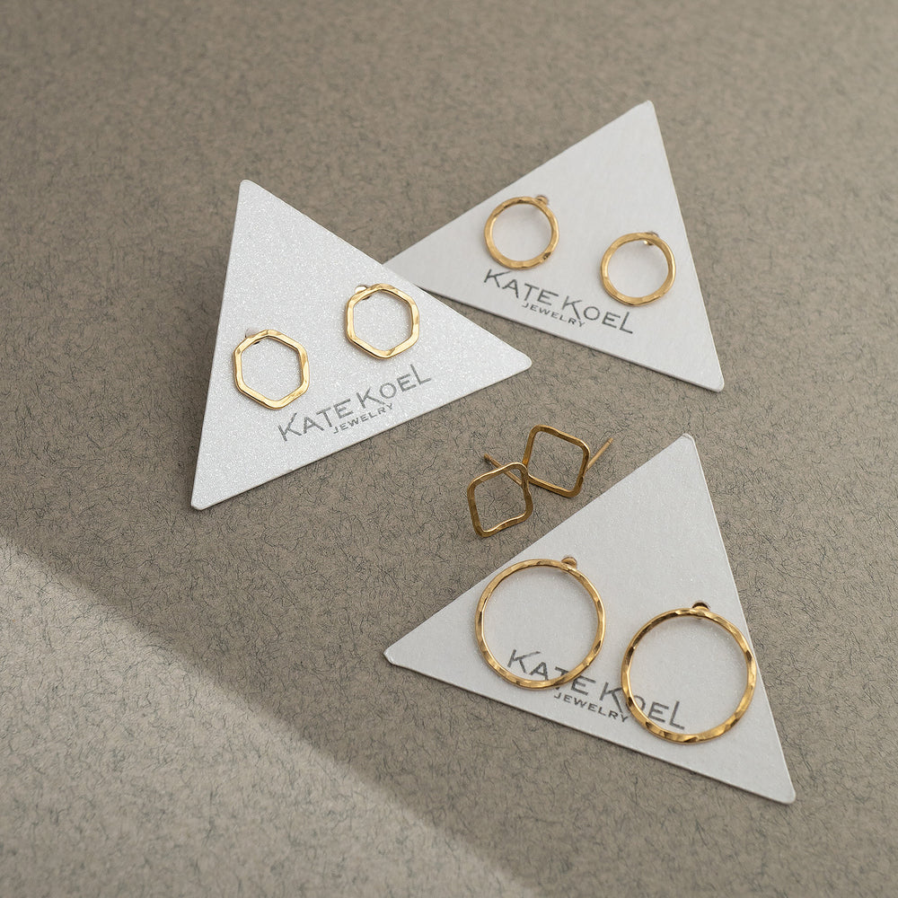 
                      
                        Open Square Stud Earrings
                      
                    