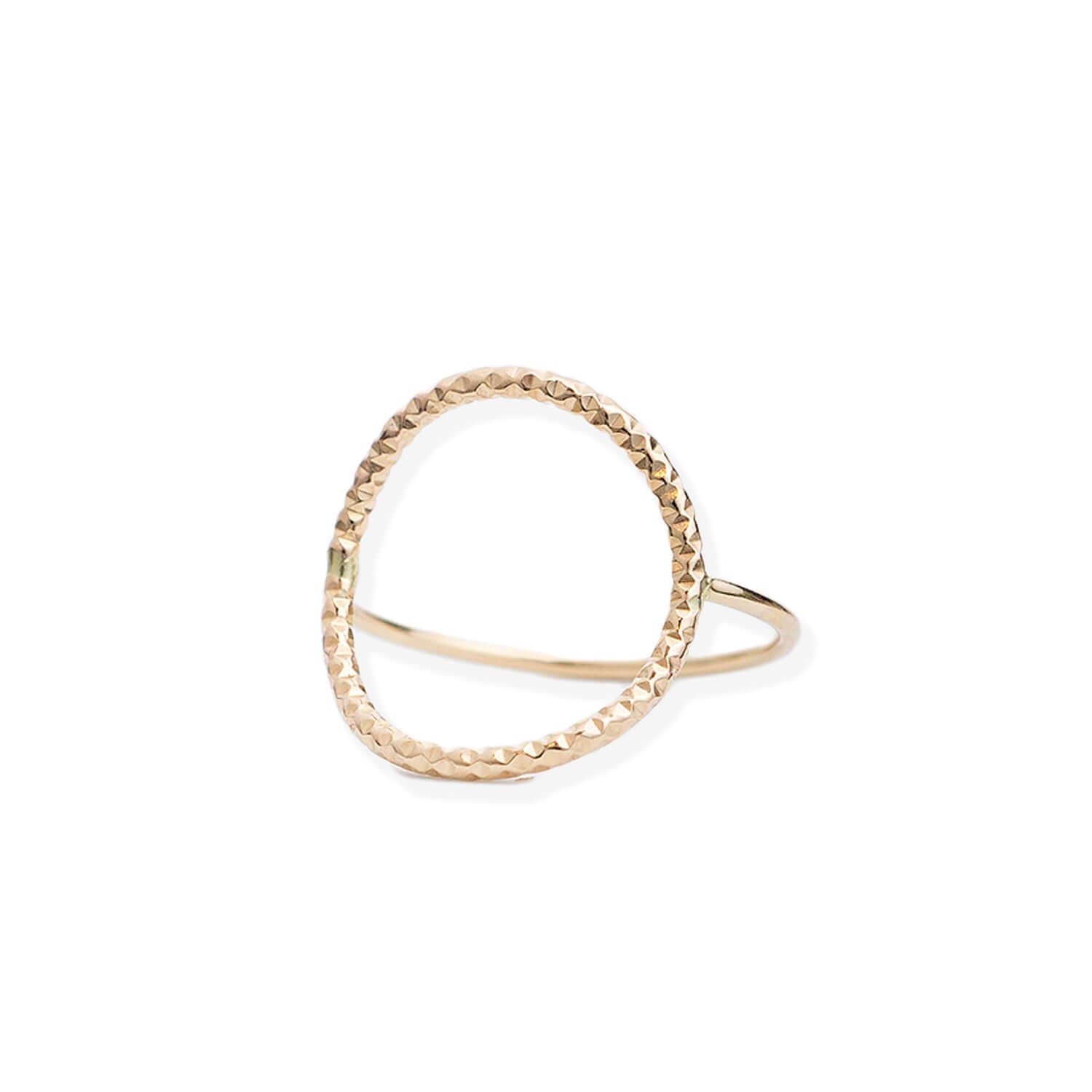 Sunny Disco Open Circle Ring, Gold or Silver | Kate Koel