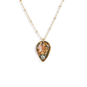 Teardrop Shimmer Foils Necklace - Kate Koel