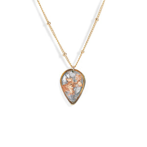 Teardrop Shimmer Foils Necklace - Kate Koel
