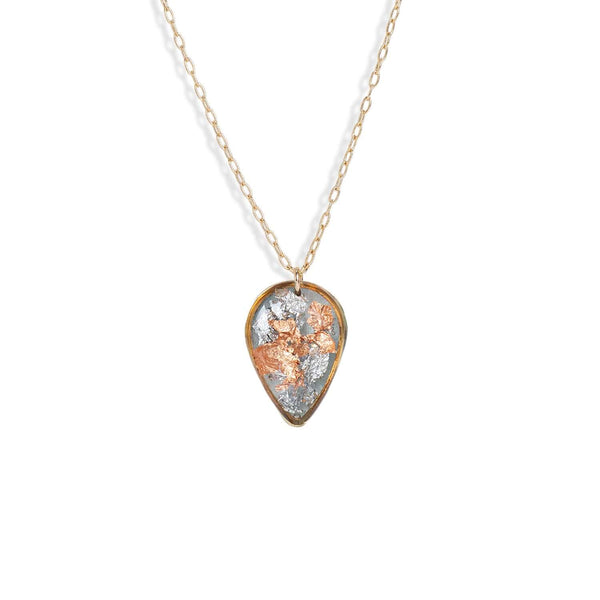 Teardrop Shimmer Foils Necklace - Kate Koel