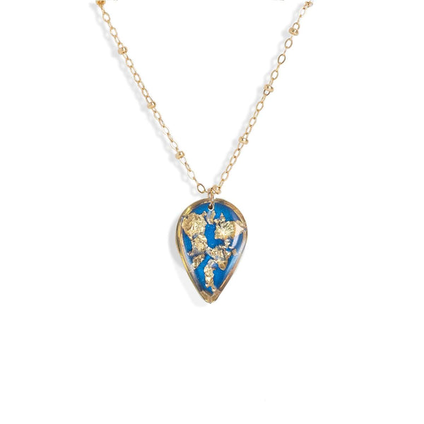 Teardrop Shimmer Foils Necklace - Kate Koel