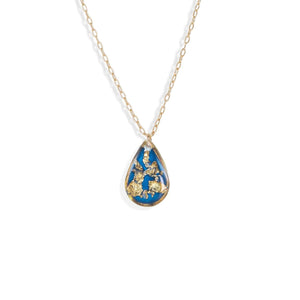 Teardrop Shimmer Foils Necklace - Kate Koel