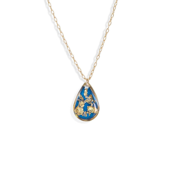 Teardrop Shimmer Foils Necklace - Kate Koel