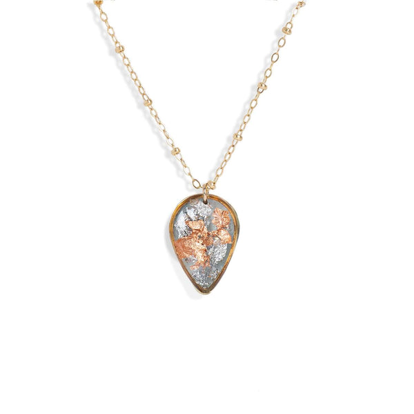 Teardrop Shimmer Foils Necklace - Kate Koel