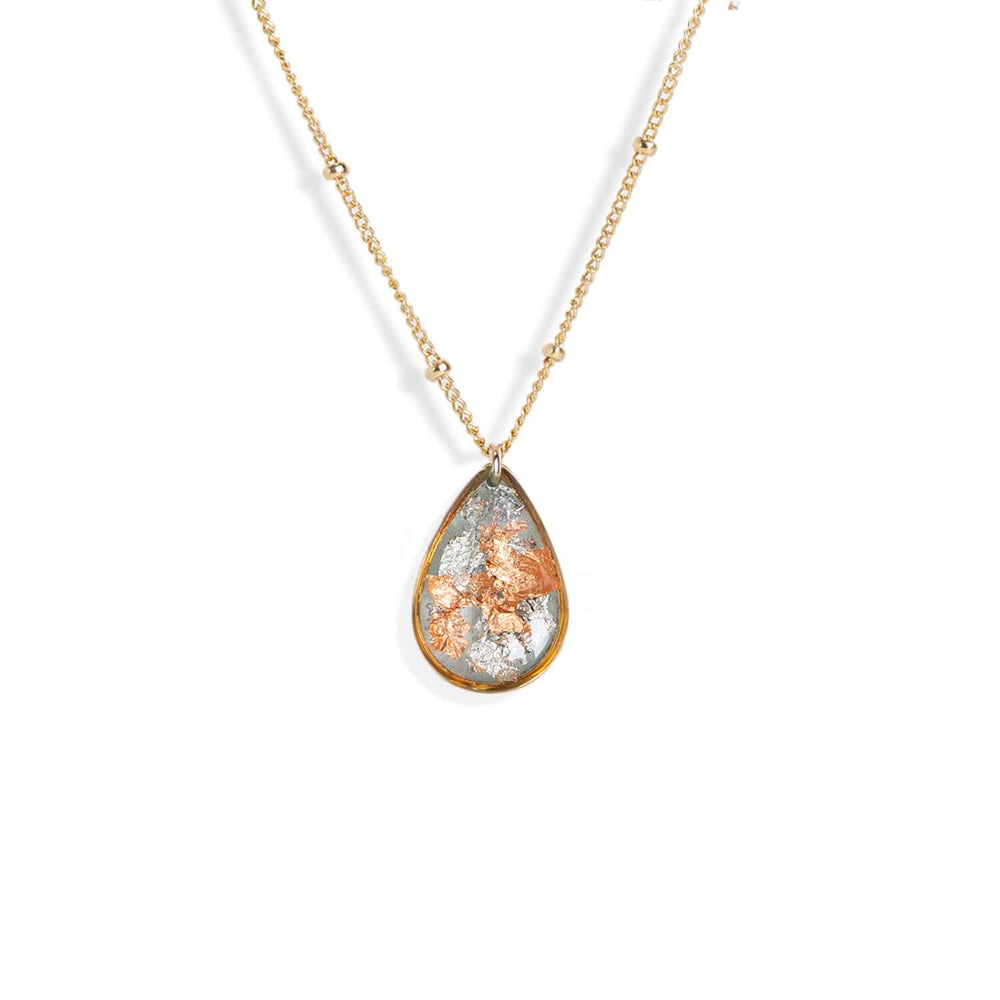 Teardrop Shimmer Foils Necklace - Kate Koel