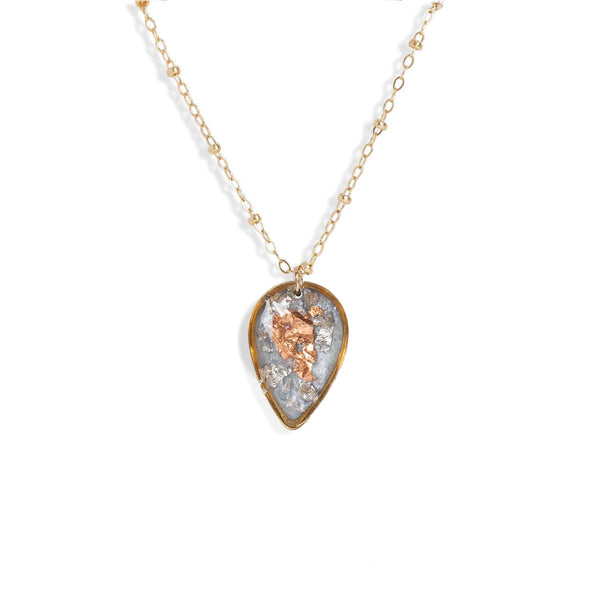 Teardrop Shimmer Foils Necklace - Kate Koel