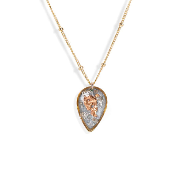 Teardrop Shimmer Foils Necklace - Kate Koel